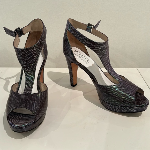 Fun night out Heels - White by Ron White - Picture 1 of 4